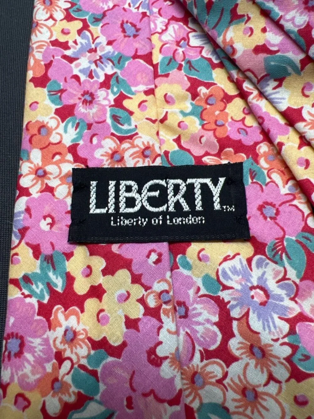 Liberty Of London Floral Print Tie 100% Cotton Made In USA